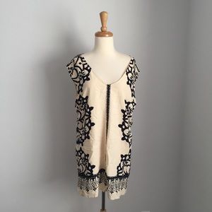 Free people tunic/mini dress with details size M